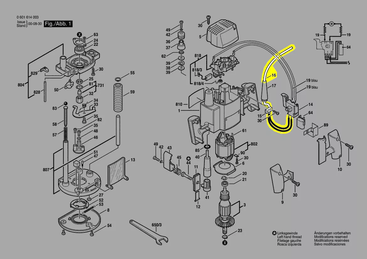 Cable d´alimentation réf. 3 604 460 557 Bosch